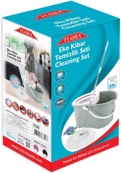 FLORA KİBAR TEMİZLİK SETİ MOP F305 - 5