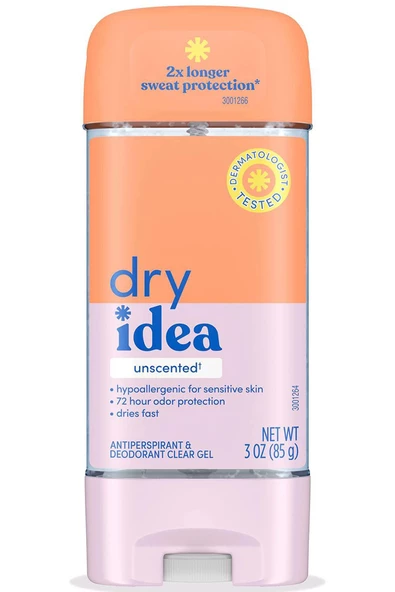 Dry Idea Unscented Clear Gel Antiperspirant Deodorant 85GR