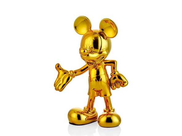 Lamedore Mickey Mouse Gold Dekoratif Obje 18x11x29 cm 1DA-21205G
