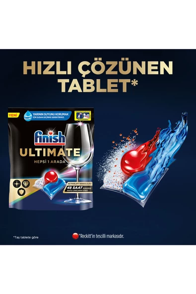 Finish Ultimate Hepsi Bir Arada 48 Kapsül Bulaşık Makinası Deterjanı - 5