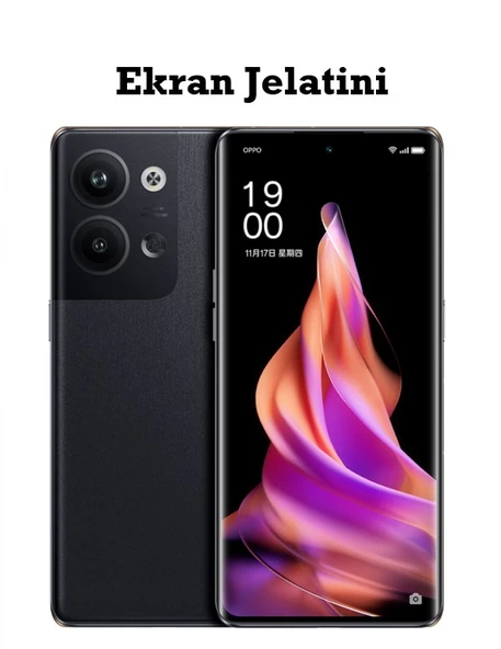 Oppo Reno9 Pro Uyumlu Ön Body Şeffaf Ultra Ekran Koruyucu Nano Jelatin