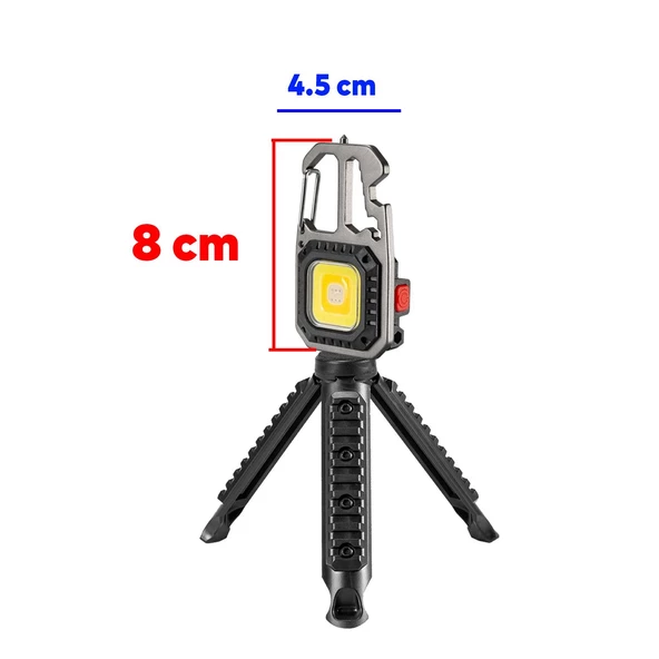 Mini Led El Feneri Anahtarlık Taşınabilir Kamp Lambası Alet Tornavida Şişe Açacağı Sos Işık Cam Kır - 3
