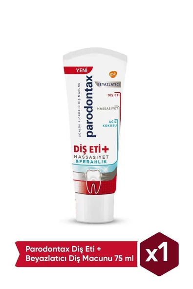 PARODONTAX Diş Eti + Beyazlatıcı Diş Macunu 75 ml