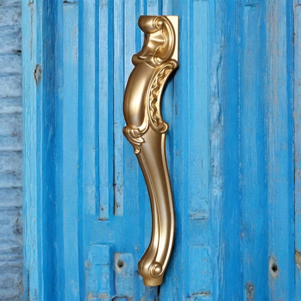 Valenta Masa Dresuar Ayağı 76 cm Plastik Ayak Mutfak Yemek Masası Mobilya Ayakları Altın Gold - 9