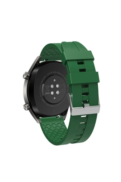Huawei Gt  Gt 2 Honor Magic Watch Uyumlu 2 46mm Akıllı Saat Silikon Kordon Siyah - 5