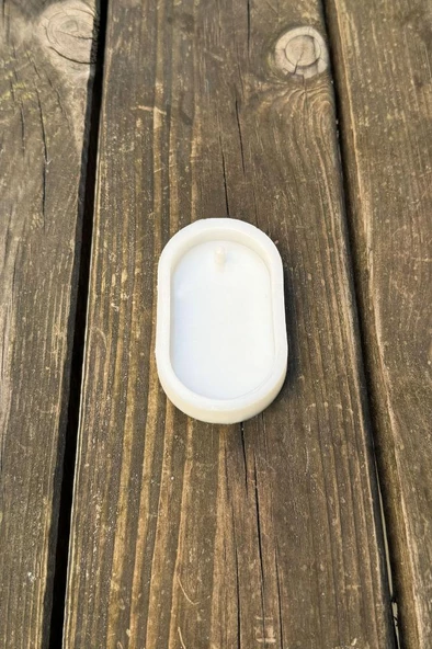 Elips Koku Tableti Silikon Mum Kalıbı - Resim 7