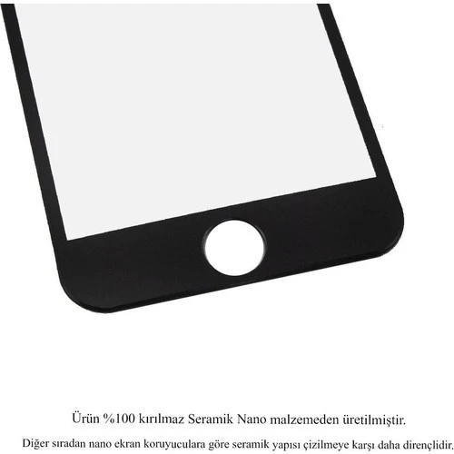 Apple iPhone 6-6S Plus 5D Seramik Tam Kaplayan Ekran Koruyucu Cam - 3