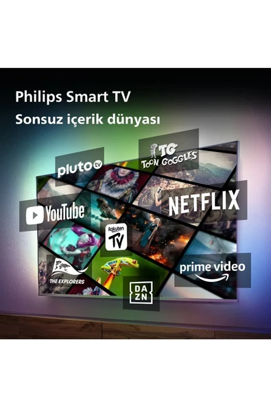 Philips 55PUS8108 55" 139 Ekran Uydu Alıcılı 4K Ultra HD Smart Ambilight LED TV - 4