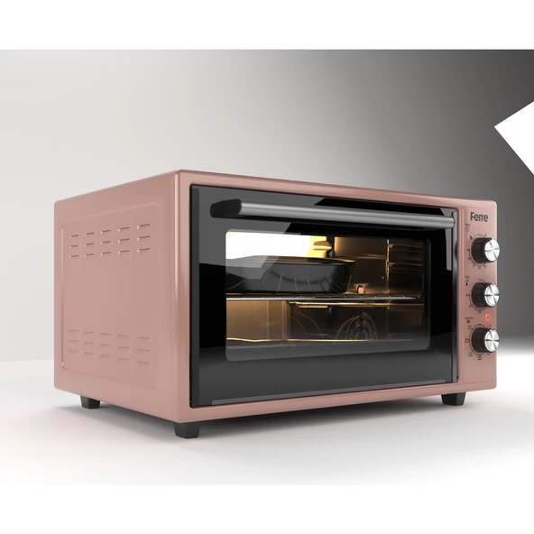FERRE 45630 45 LİTRE 6 PROGRAM TURBO MİNİ FIRIN - ROSE - 3