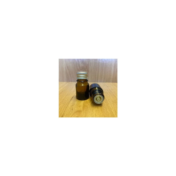 3 ml Amber Içten Damlalıklı Cam Şişe , 3 cc Kolonya Tıpalı Cam Şişe x 10 Adet