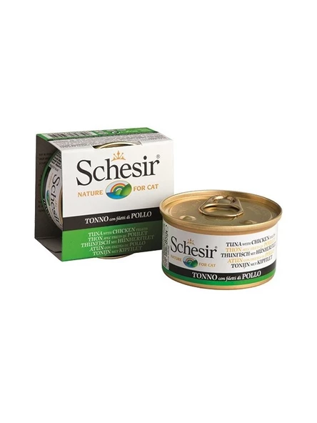 Schesir Cat Jelly Ton Balıklı Ve Tavuklu Kedi Konservesi 85 Gr ürün görseli 1