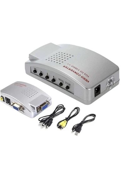 Vga To Video Çevirici Vga To Rca Çevirici Vga To Av Çevirici Vga Video Çevirici ürün görseli 1