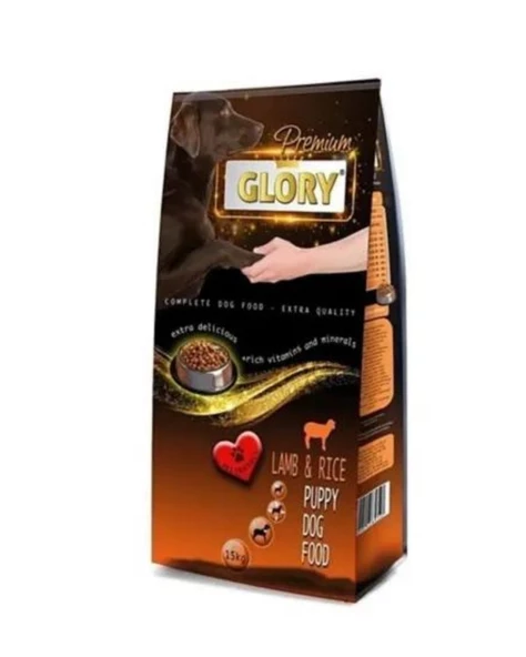 Glory Premıum Kuzu Etli Pirinçli 15 kg Yavru Köpek Maması