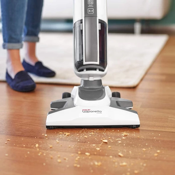 Polti Vaporetto 3 Clean Buharlı Siklon Vakumlu Şarjlı Dikey Süpürge - 3