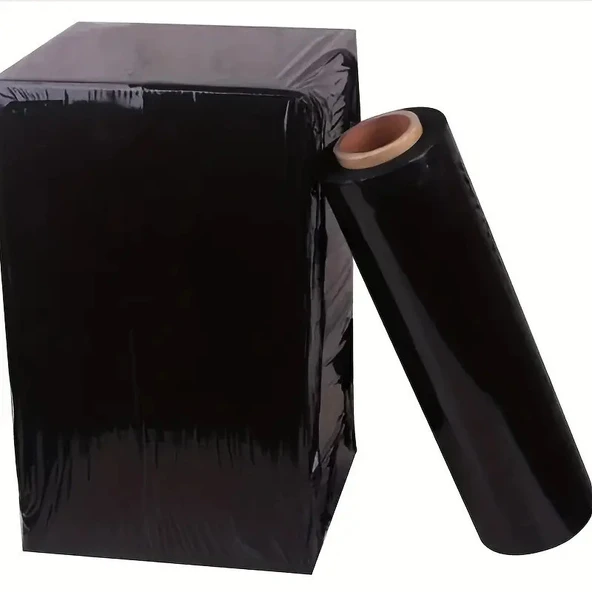 Sanayi Streç Film Çok Amaçlı Kullanıma uygun (SİYAH) 17mic EN-50cm x Metraj-140metre ürün görseli 1