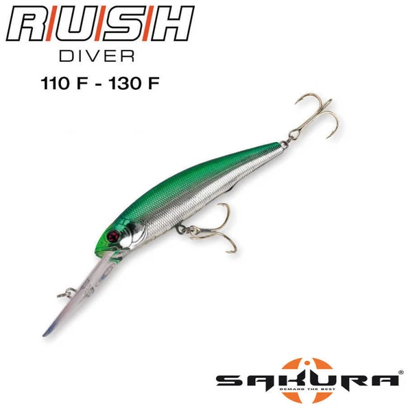 Sakura Rush Diver Longbill Minnow Floating Sahte Balığı  130MM CR01