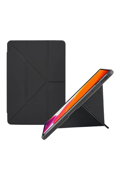 Galaxy Tab S6 Lite P620 2024 Wifi Uyumlu Trifolding Akıllı Uyku Modlu Silikon Tablet Kılıfı - Resim 2