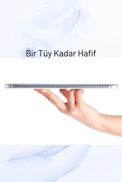 Galaxy Tab S6 Lite P620 2024 Wifi Uyumlu Trifolding Akıllı Uyku Modlu Silikon Tablet Kılıfı - Resim 12