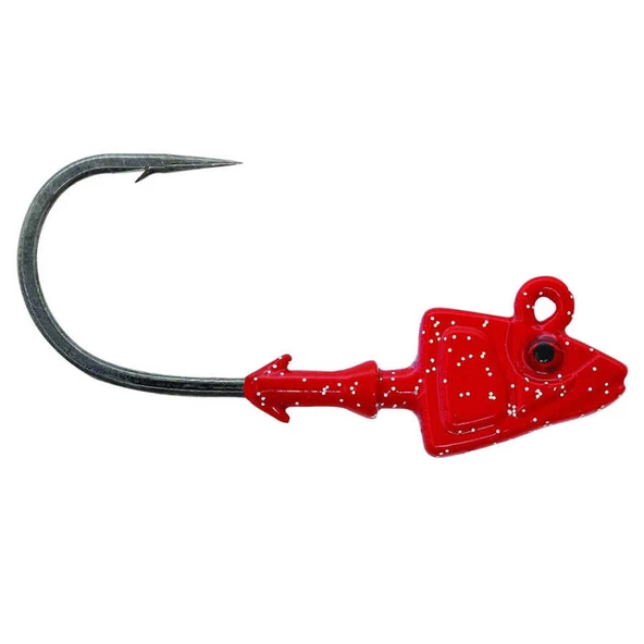 Mustad Sd824 Shad Jig Head  RED 28GR - 2LI - 5-0