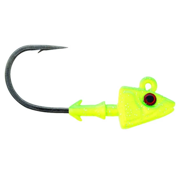 Mustad Sd824 Shad Jig Head  CH - CHARTREUSE 7GR - 3LU - 3-0