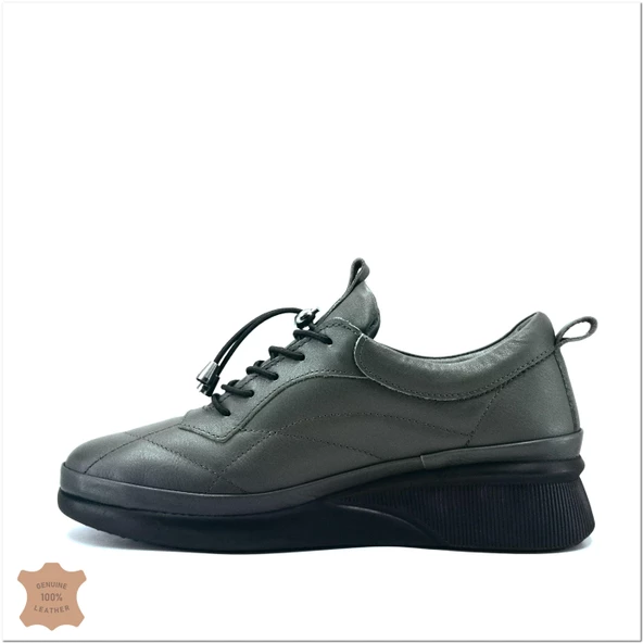 Janestt Kadın Hakiki Soft Deri Ortapedik Taban Sneaker 145-14-123 - 8