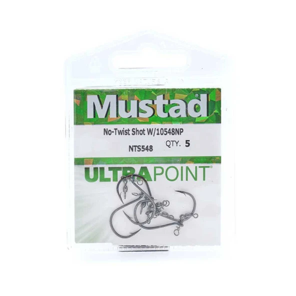 Mustad NTS548 Fırdöndülü Olta İğnesi  Standart NO:1/0 - 5Lİ - Resim 3