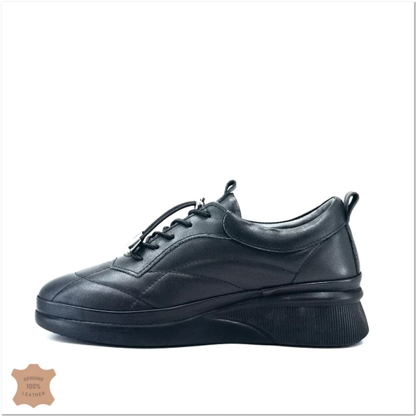 Janestt Kadın Hakiki Soft Deri Ortapedik Taban Sneaker 145-14-123 - 4