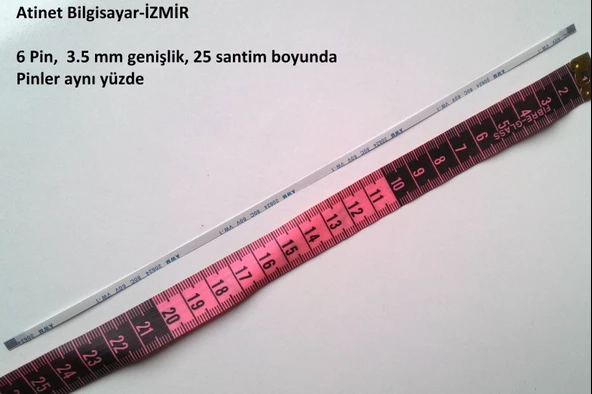 Awm 20624 80C 60V Vw-1 Flex Şerit Kablo 6 pin 25 santim 6-0.5-25A