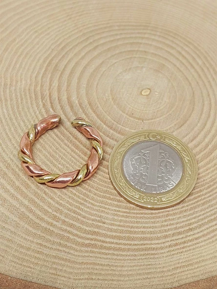 Bakır & Pirinç Yüzük (Ayarlanabilir) (52746) - 2