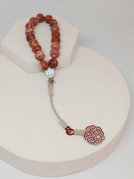 Jasper Taşı Faset Kesim 17'li Efe Tesbih 12mm (25835-EFE) - Resim 2