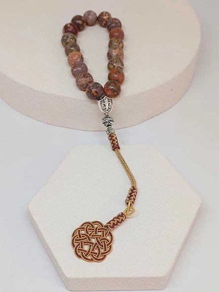 Jasper Taşı Faset Kesim 17'li Efe Tesbih 12mm (9958-EFE) - Resim 5