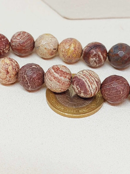 Jasper Taşı Faset Kesim 17'li Efe Tesbih 12mm (9949-EFE) - 4
