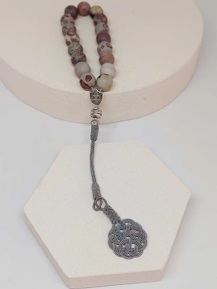 Jasper Taşı Faset Kesim 17'li Efe Tesbih 12mm (9946-EFE) - Resim 5