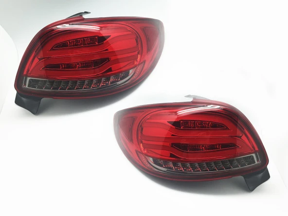 AUTOGP Peugeot 206 stop lambası ledli kırmızı - 3
