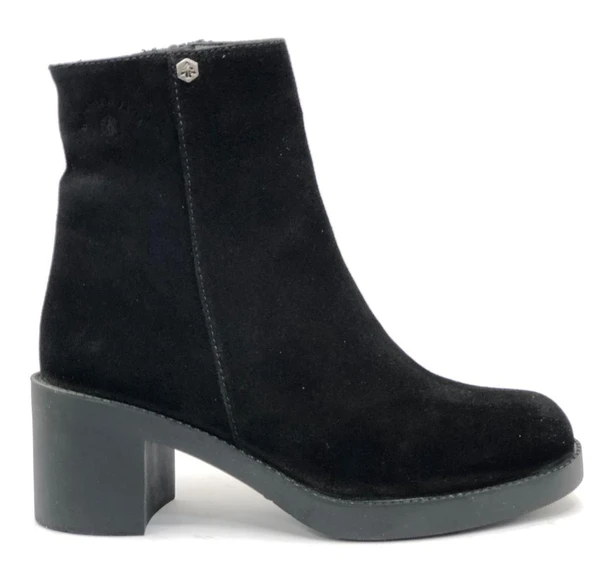 Hammer Jack 830-9941-Z Judy Hakiki Deri Topuklu Kadın Bot - Resim 2