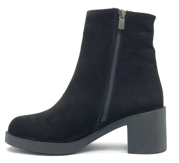 Hammer Jack 830-9941-Z Judy Hakiki Deri Topuklu Kadın Bot - Resim 4