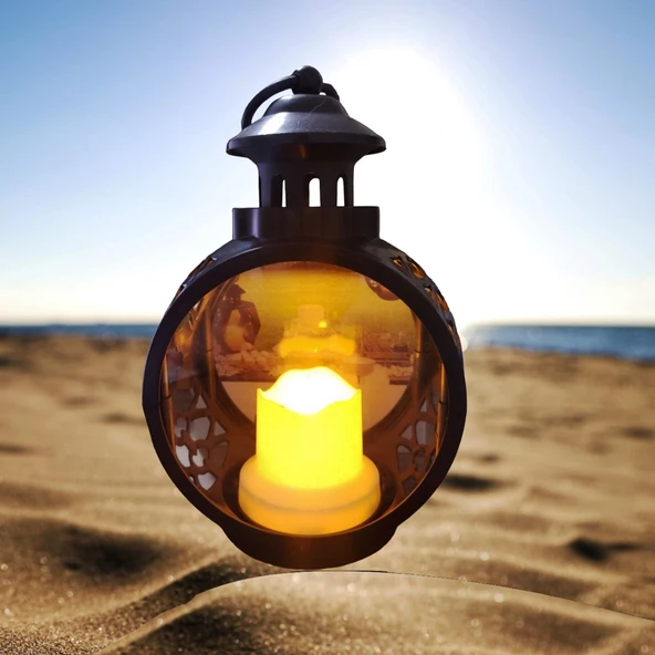 DECORATİVE BIG LED LANTERN CANDLE GÜN IŞIKLI IŞIKLI FENER ÇARDAK FENERİ BÜYÜK MUMLU BAHÇE FENERİ