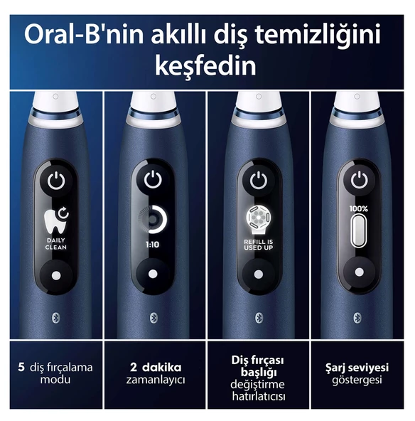 Oral-B iO 7 Lacivert Şarjlı Diş Fırçası - 2