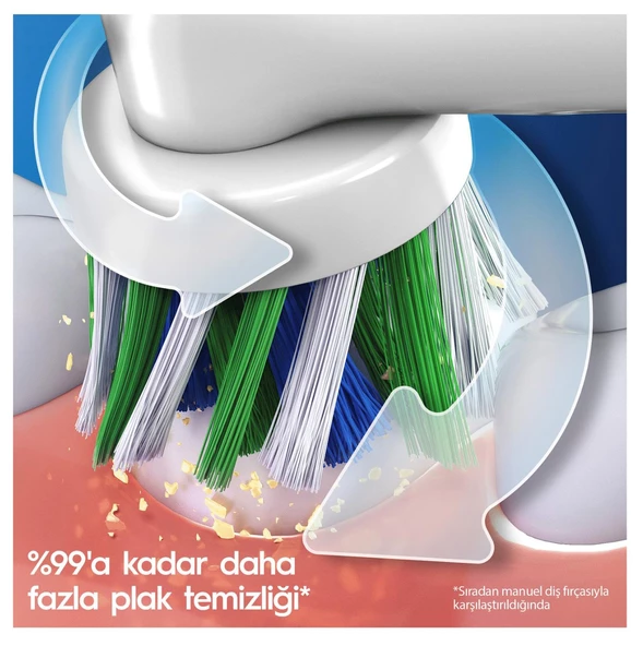 Oral-B D103 Vitality Pro Cross Action Lila Şarjlı Diş Fırçası - 3