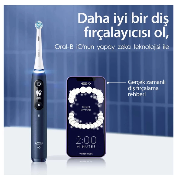 Oral-B iO 7 Lacivert Şarjlı Diş Fırçası - 4