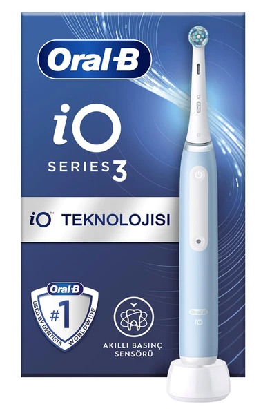 Oral-B iO 3 Şarjlı Mavi Diş Fırçası - 5