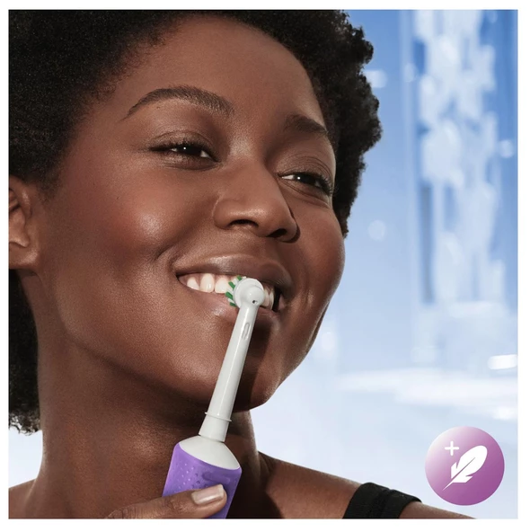 Oral-B D103 Vitality Pro Cross Action Lila Şarjlı Diş Fırçası - 4