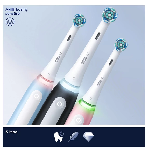 Oral-B iO 3 Pembe Şarjlı Diş Fırçası - Resim 5