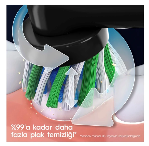 Oral-B Pro 3 3500 Siyah Şarj Edilebilir Diş Fırçası - 3