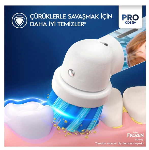 Oral-B Vitality Pro Frozen Özel Seri Çocuklar İçin Şarj Edilebilir Diş Fırçası - 4