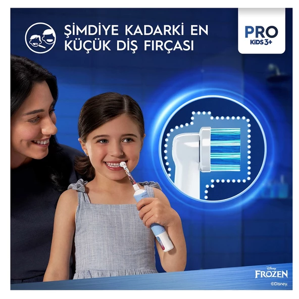 Oral-B Vitality Pro Frozen Özel Seri Çocuklar İçin Şarj Edilebilir Diş Fırçası - 3