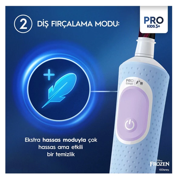 Oral-B Vitality Pro Frozen Özel Seri Çocuklar İçin Şarj Edilebilir Diş Fırçası - 6