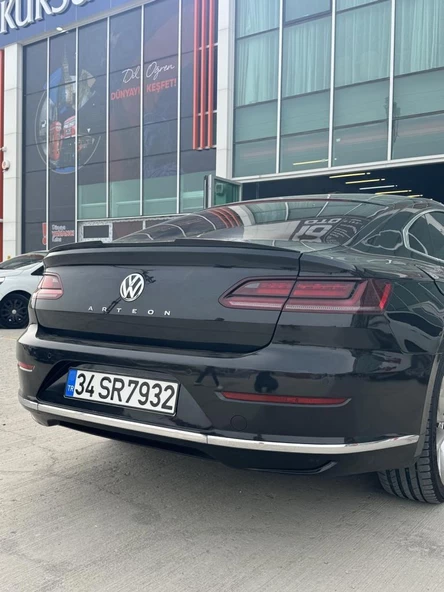 Volkswagen Arteon ile Uyumlu Piano black M4 Stil üniversal spoiler 120cm Elastik bagaj üstü çıta