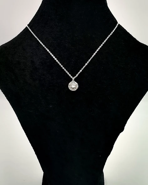 Gümüş Renk Zincirli Figürlü Karamaz Lüks Kolye ürün görseli 1