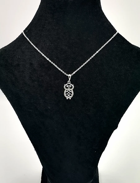 Gümüş Renk Zincirli Figürlü Karamaz Lüks Kolye ürün görseli 1